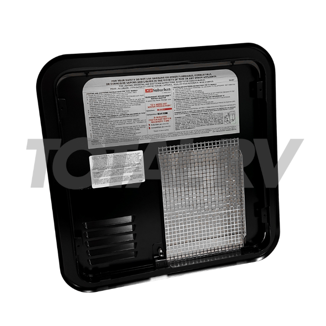 RV Suburban Water Heater Door Black 10/12/16 Gallons 810009 | Total RV Supply