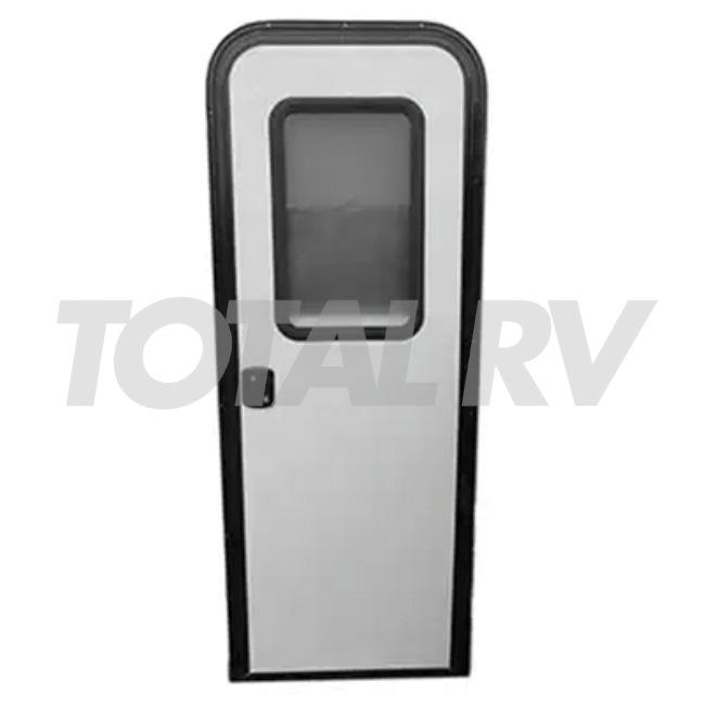 RV Entrance Door 26" x 72" RH White w/ Black Trim V000744963 | Total RV Supply