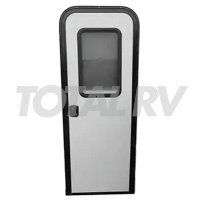 RV Entrance Door 26" x 72" RH White w/ Black Trim V000744963 | Total RV Supply