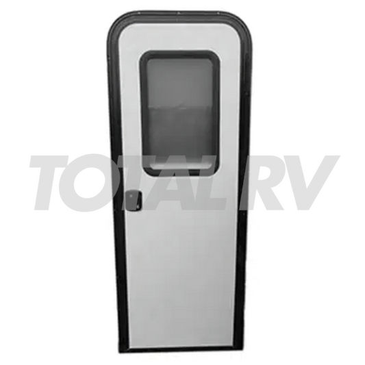 RV Entrance Door 26" x 72" RH White w/ Black Trim V000744963 | Total RV Supply