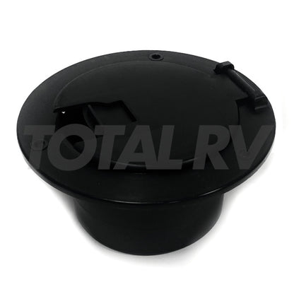 RV Electric Cable Cord Hatch Round Black 590018 | Total RV Supply