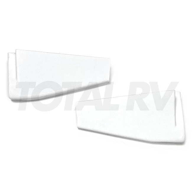 RV Goose Neck Trim Cover Pair White ABS 570071 | Total RV Supply