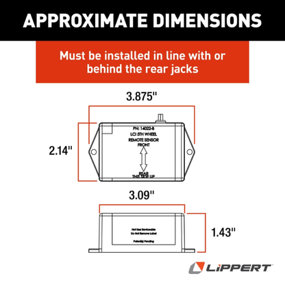 RV Lippert 232201 Leveling Remote Rear Sensor 160022 | Total RV Supply