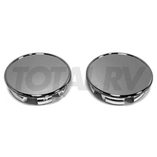 Chrome Wheel Cover Center Snap-In Plug 2-3/16" for Trailer Tire | Total RV Supply