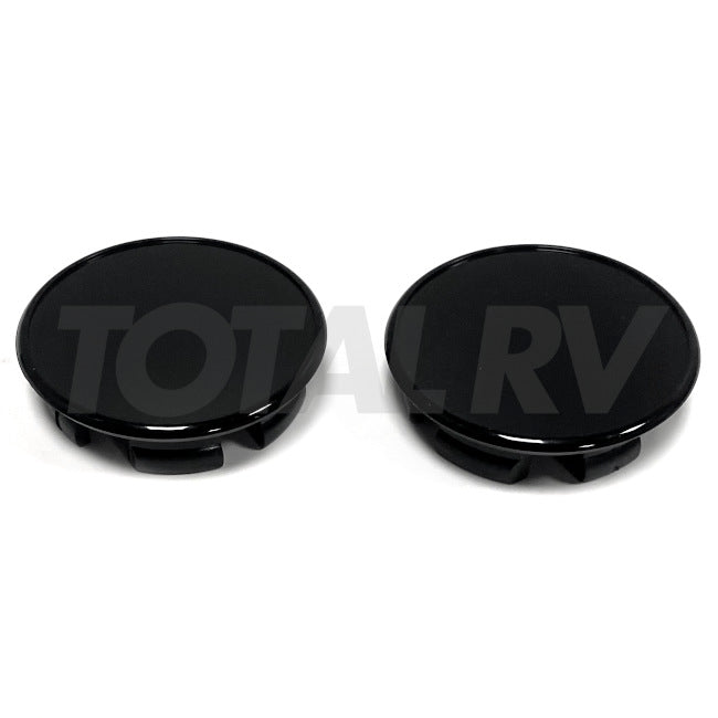 Black Wheel Cover Center Snap-In Plug 2-3/16" for Trailer Tire | Total RV Supply